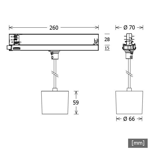 LTS Licht&Leuchten LED-Pendelleuchte ORYOP1011093015DALws