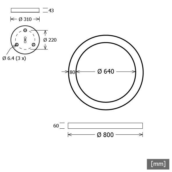 LTS Licht&Leuchten LED-Pendelleuchte CERSP104.840.1DALIsw