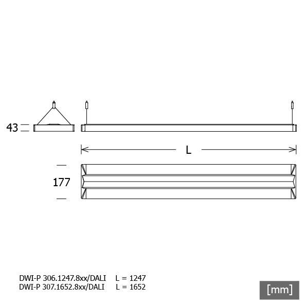 LTS Licht&Leuchten LED-Pendelleuchte DWIP307.1652.830DAws