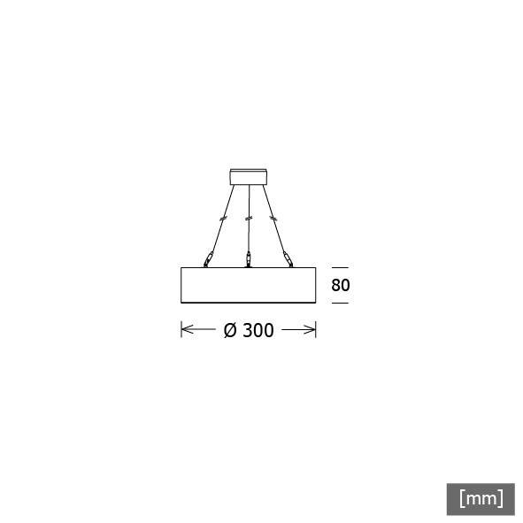 LTS Licht&Leuchten LED-Pendelleuchte SKISP302.830.1DALIws