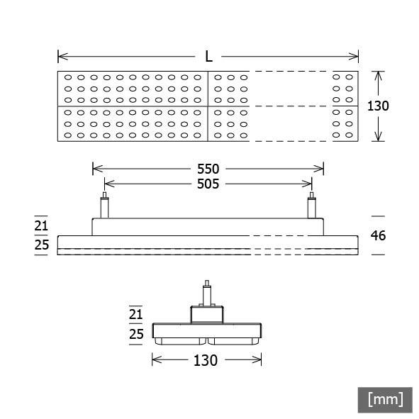 LTS Licht&Leuchten LED-Pendelleuchte LUZD22103840BWDALIsi