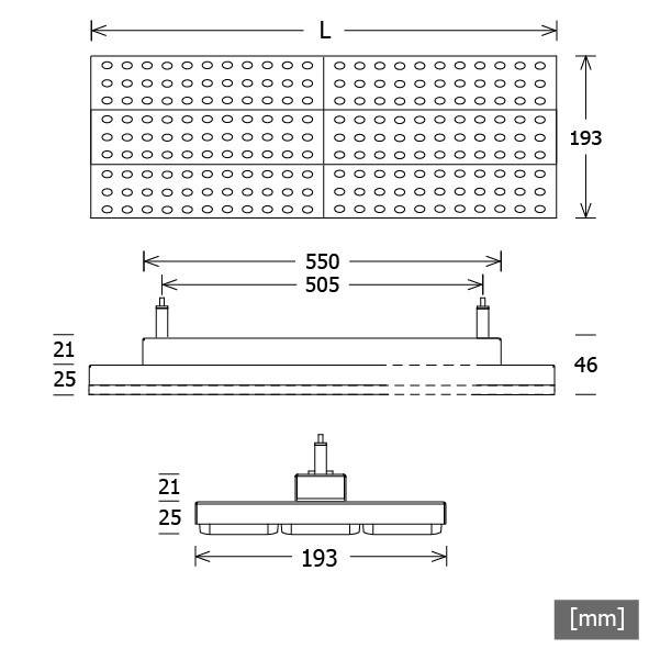 LTS Licht&Leuchten LED-Pendelleuchte LUZ-D32105.830.BWsw