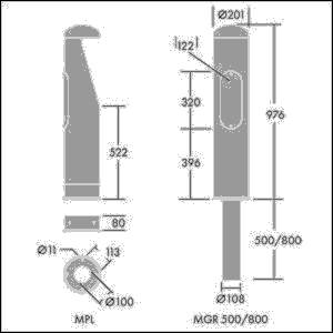Thorn LED-Poller URBA BOLLA #96275591