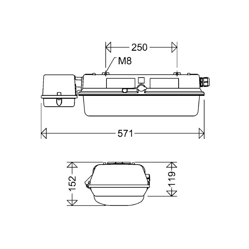Schuch Licht LED-Ex-Notleuchte e856F L10/1/1,6 H