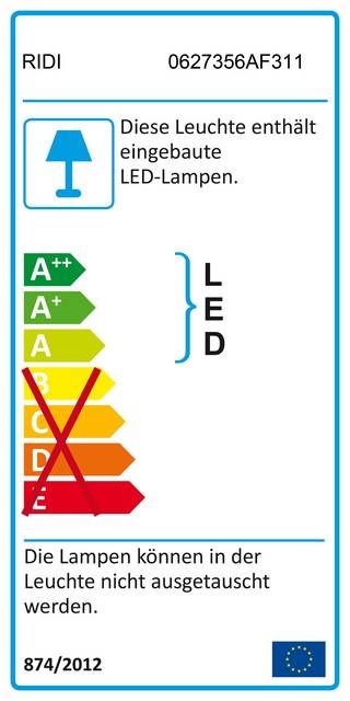 Ridi-Leuchten LED-Rettungszeichenleuchte U-LINE #0627356AF311