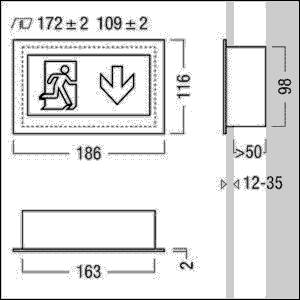 Zumtobel Group LED-Rettungszeichenleuchte ARTSIGN 75 #42185929
