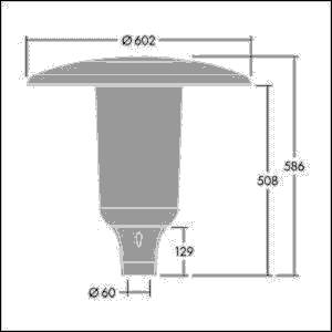Thorn LED-Mastaufsatzleuchte ARS 18L50- #96632775