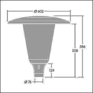 Thorn LED-Mastaufsatzleuchte ARW 24L70- #92924217