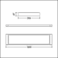 THORNeco LED-Anbauleuchte ROXY1200D4000840FLEX THORNeco LED-Anbauleuchte ROXY1200D4000840FLEX