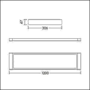 THORNeco LED-Anbauleuchte ROXY1200D4000840HFIX