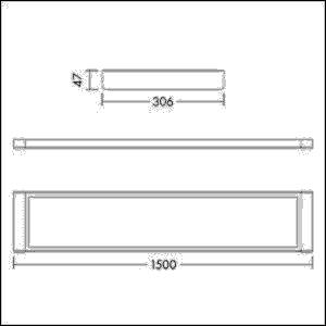 THORNeco LED-Anbauleuchte ROXY1500D5500840FLEX