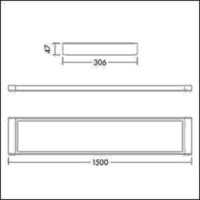 THORNeco LED-Anbauleuchte ROXY1500D5500840FLEX THORNeco LED-Anbauleuchte ROXY1500D5500840FLEX