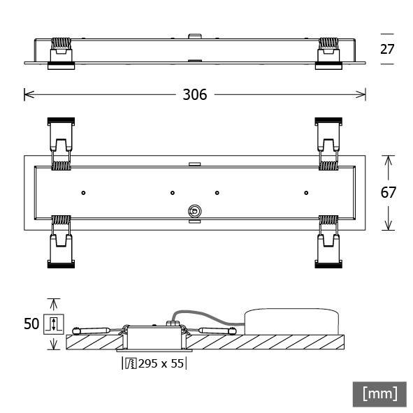 LTS Licht&Leuchten LED-Einbauleuchte CHOCM-R 171. #665592