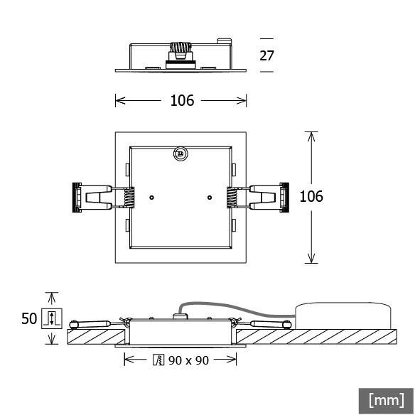 LTS Licht&Leuchten LED-Einbauleuchte CHOCM-R 220. #665601