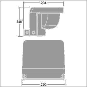 Thorn LED-Wandstrahler RAA L 1L50 #96632098