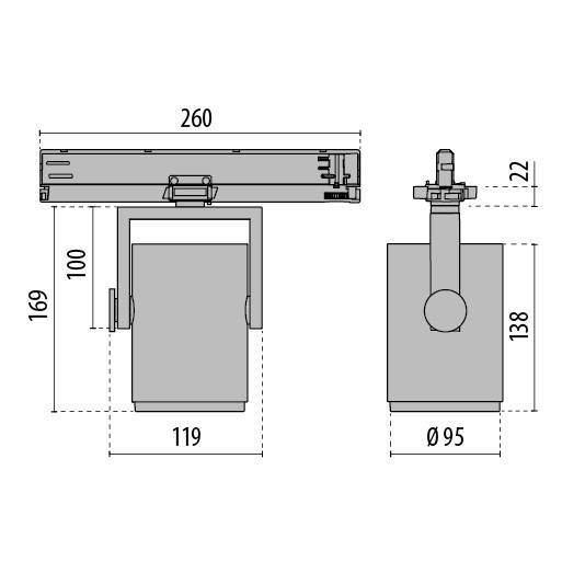 Spittler LED-Stromschienenstrahler 3108543
