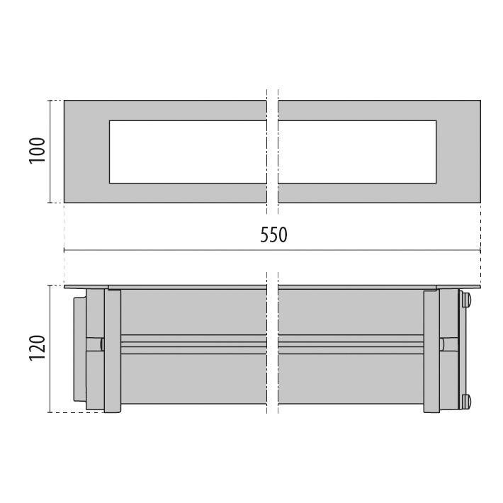Spittler LED-Einbauleuchte linear 3109386