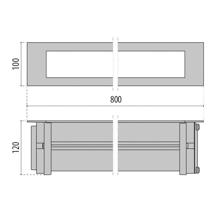 Spittler LED-Einbauleuchte linear 3109391