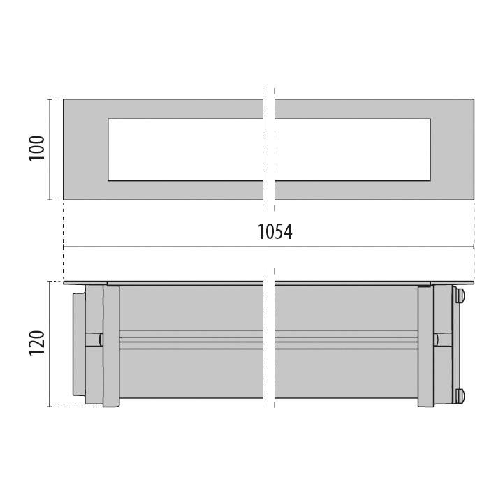 Spittler LED-Einbauleuchte linear 3109401