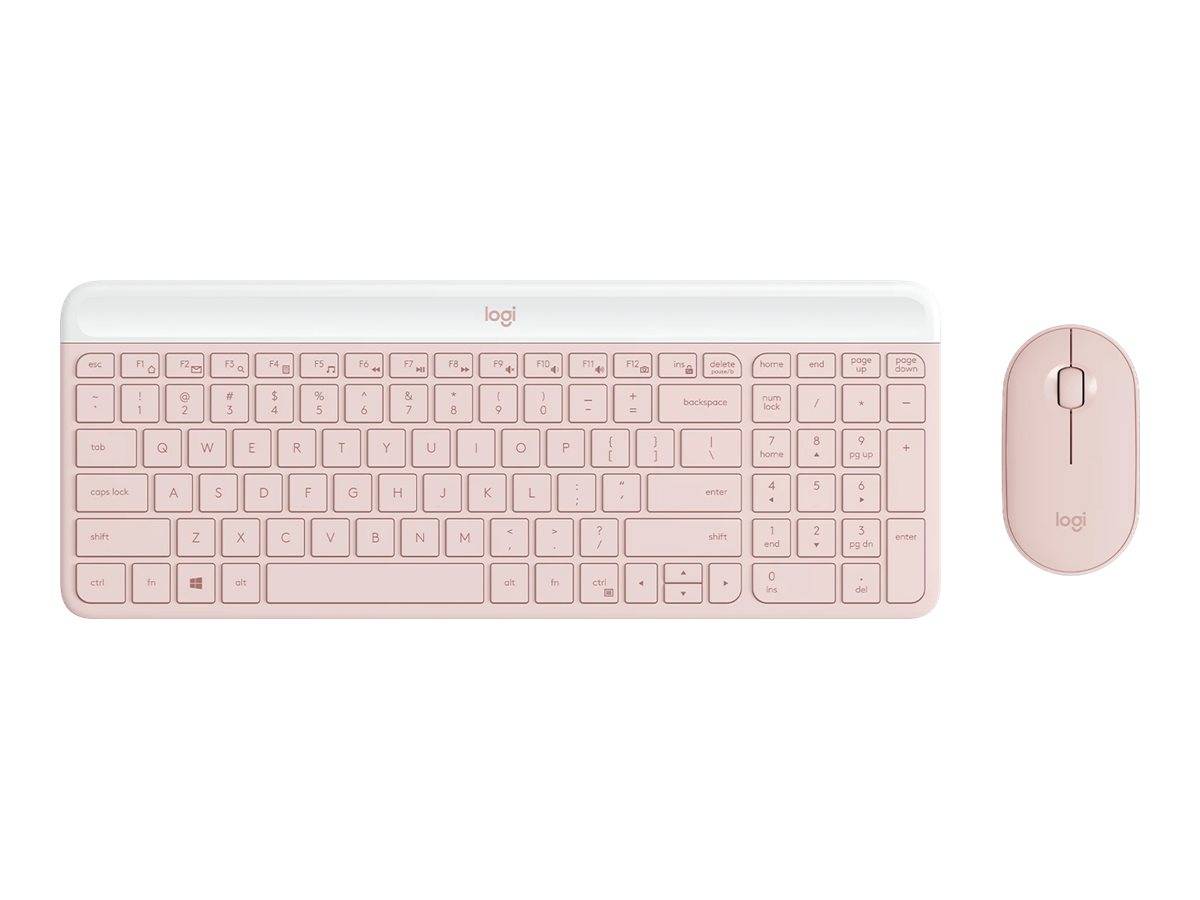 Logitech Slim Wireless Combo MK470 - Tastatur-und-Maus-Set - kabellos - 2.4 GHz