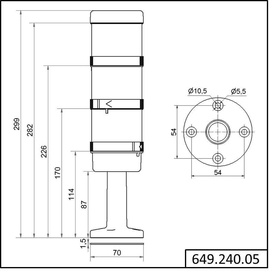 Werma Signalsäule 64924005