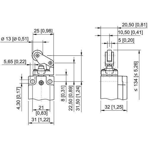 Stahl Positionsschalter 8060/2-1-WH-60