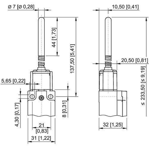 Stahl Positionsschalter 8060/2-2-TK-60