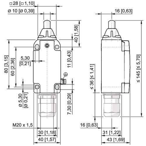 Stahl Positionsschalter 8074/2-1-W-40
