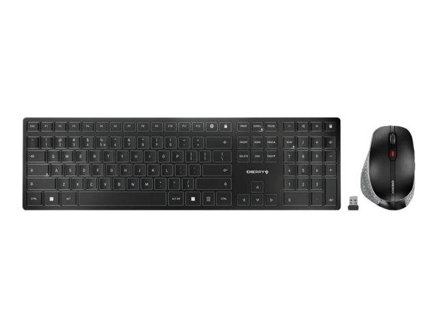 Cherry DW 9500 SLIM - Tastatur-und-Maus-Set - kabellos - 2.4 GHz - Bluetooth 4.0