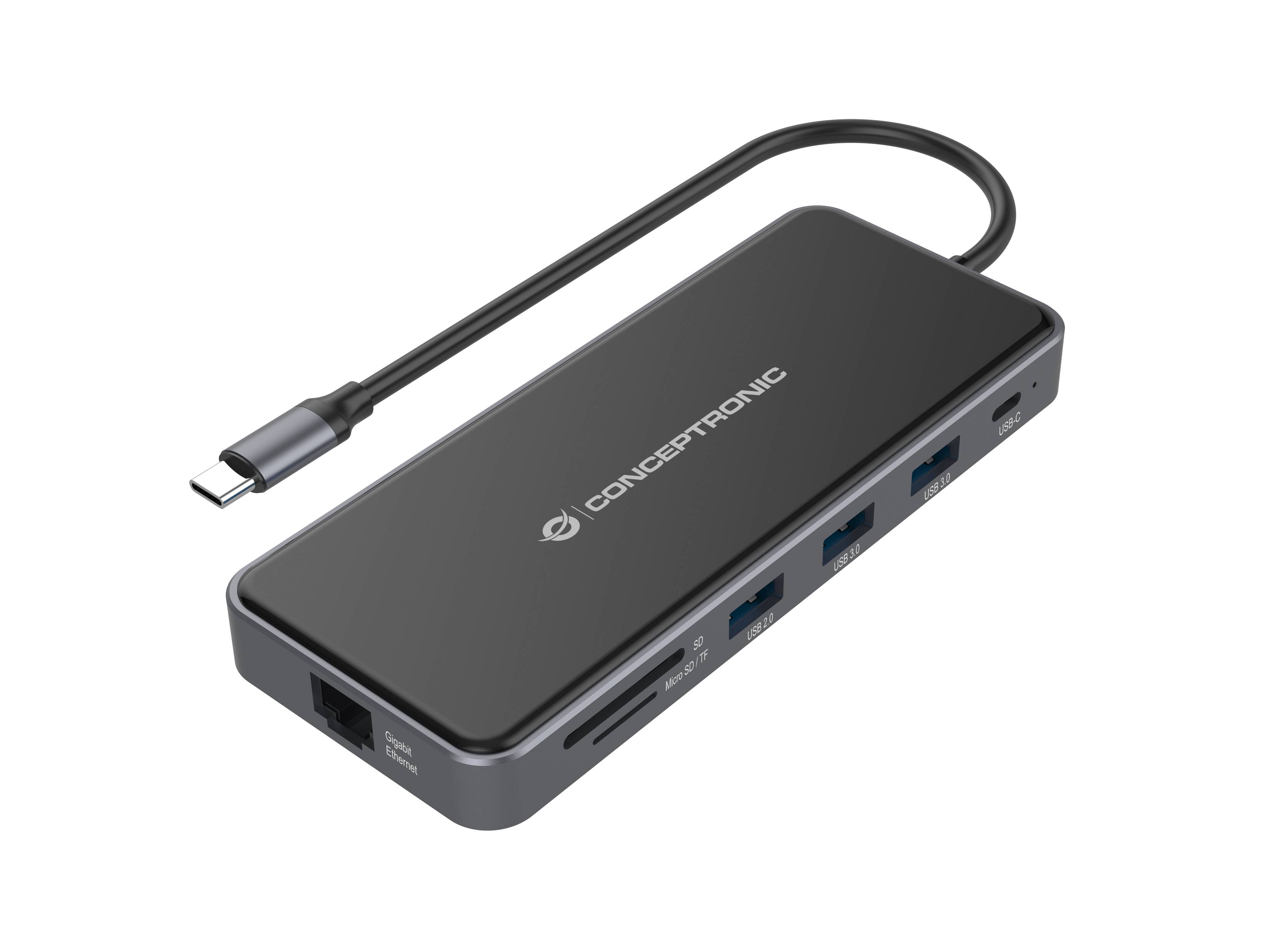 Conceptronic DONN15G - Dockingstation - USB-C 3.2 Gen 1