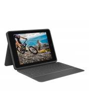 Logitech Rugged Folio Tastatur und Foliohülle Apple Smart connector QWERTY US International Graphite für 10.2-inch iPad Wi-Fi 10.9-inch