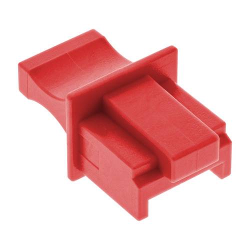InLine® Staubschutz, für RJ45 Buchse, rot 100er Pack Installation / Reinigung Staubschutze