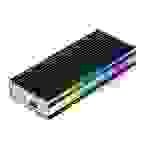 LC-Power LC-M2-C-MULTI-RGB M.2-SSD-Gehäuse (NVMe & SATA), USB 3.2 Gen.2x1, mit RGB Storage HDD / /