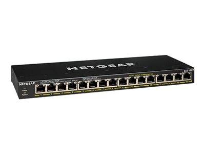 NETGEAR 16-Port Gb PoE+ Flex Switch Netzwerk & Smart Home Nicht verwaltet