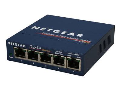 NETGEAR 10/100/1000 5port Switch Netzwerk & Smart Home Nicht verwaltet