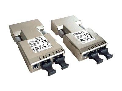LINDY DVI-D Extender 500m Fiber Audio, Video, Display & TV Optionen & Zubehör Videoadapter & Kabel