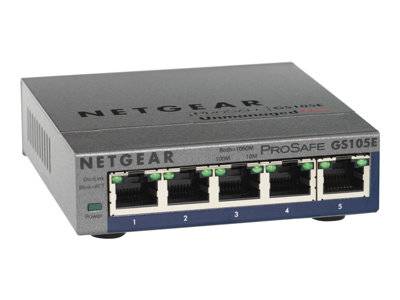 NETGEAR 5P Gigabit Plus Ethernet Switch Netzwerk & Smart Home Webverwaltet