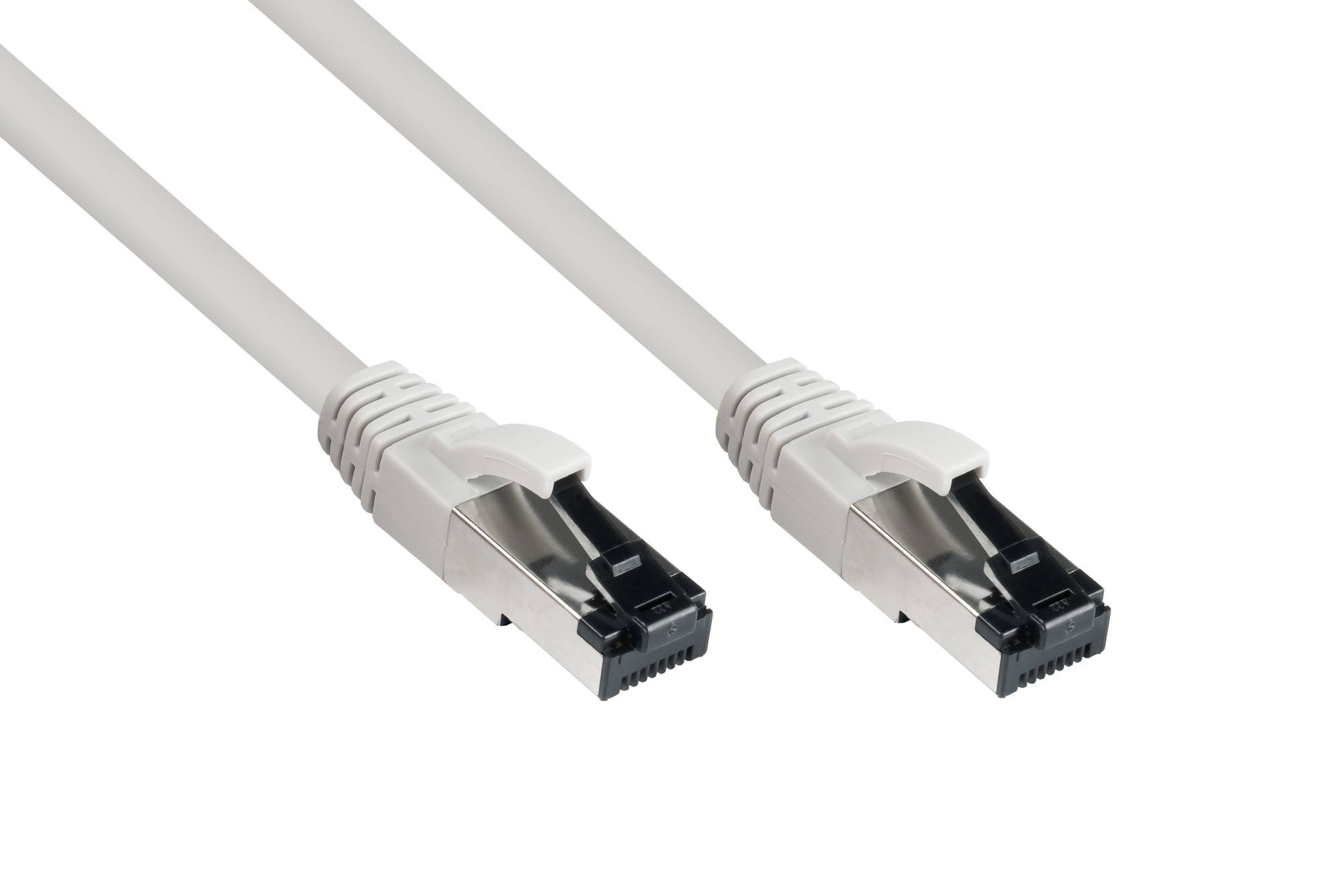 RNS Patchkabel Cat. 8.1, S/FTP, PiMF, halogenfrei (LSZH), CU, AWG26, 2000MHz, 40Gbit/s, grau, 3m, G