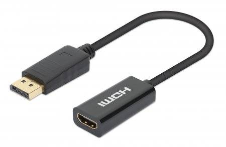 MANHATTAN 4K@60Hz Aktiver DisplayPort auf HDMI-Adapter Anschlusskabel HDMI - High Speed