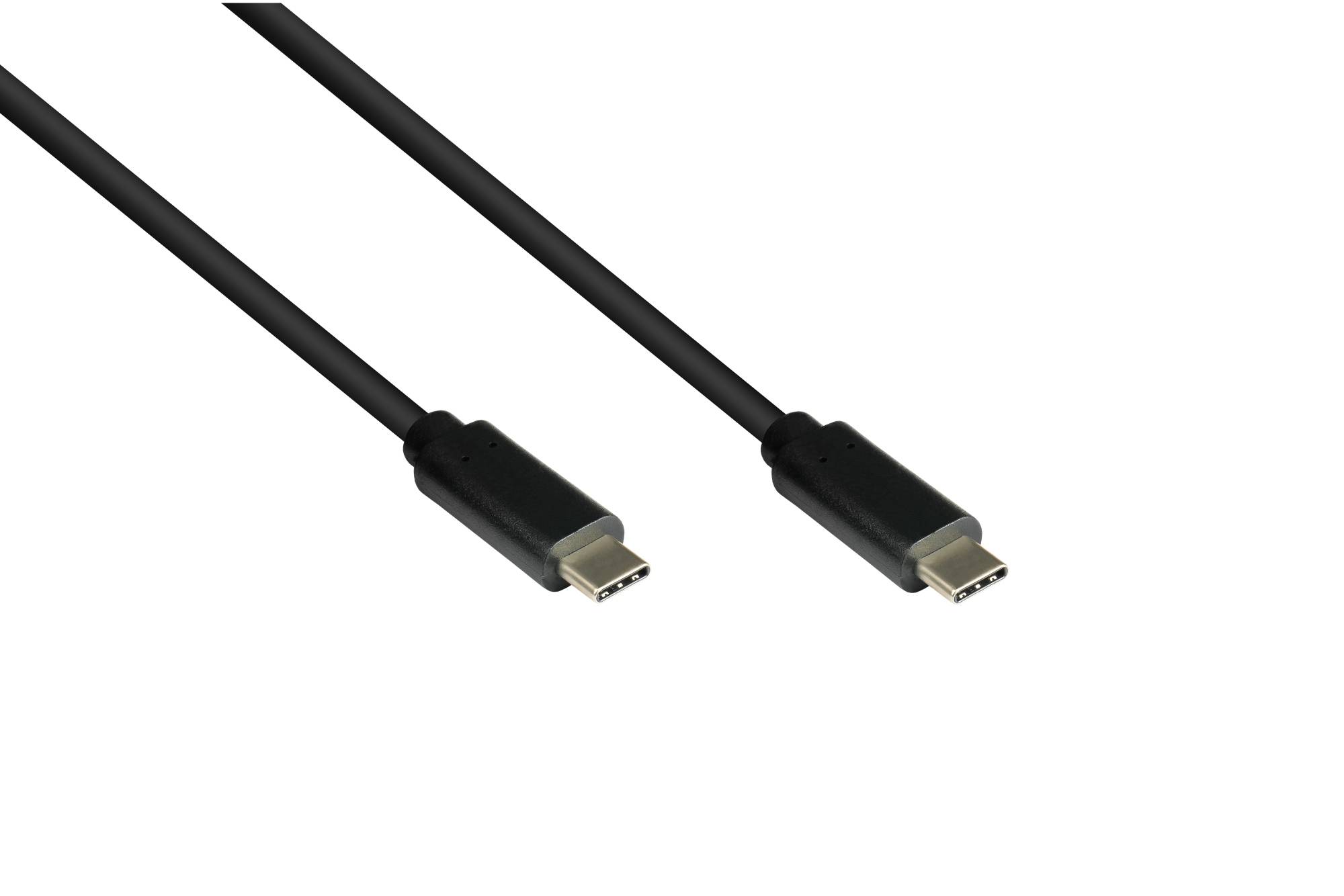 Lade- und Datenkabel USB 3.1 (Gen.1), USB-C Stecker beidseitig, CU, schwarz, 1,5m, Good Connections