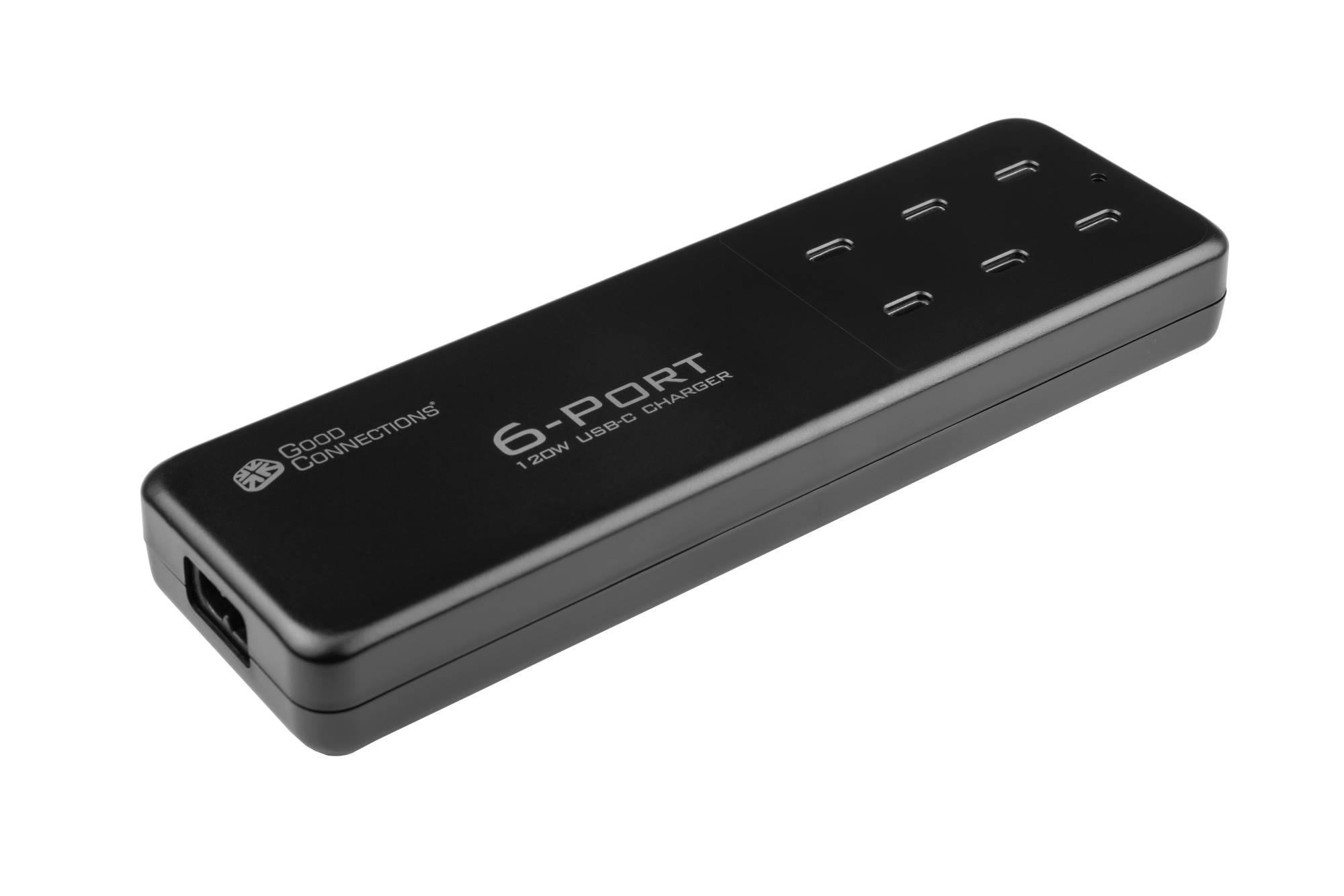 USB-Desktop-Schnellladestation 120W, 6-Port (6x USB-C), PD 3.0, QC 4+, schwarz, Good Connections