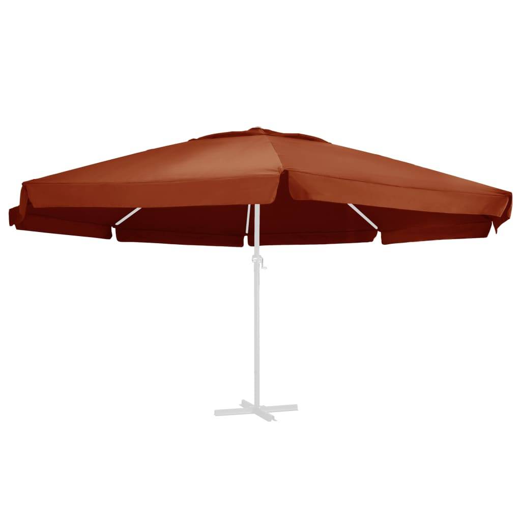 vidaXL Ersatzbezug für Sonnenschirm Terracotta-Rot 600 cm
