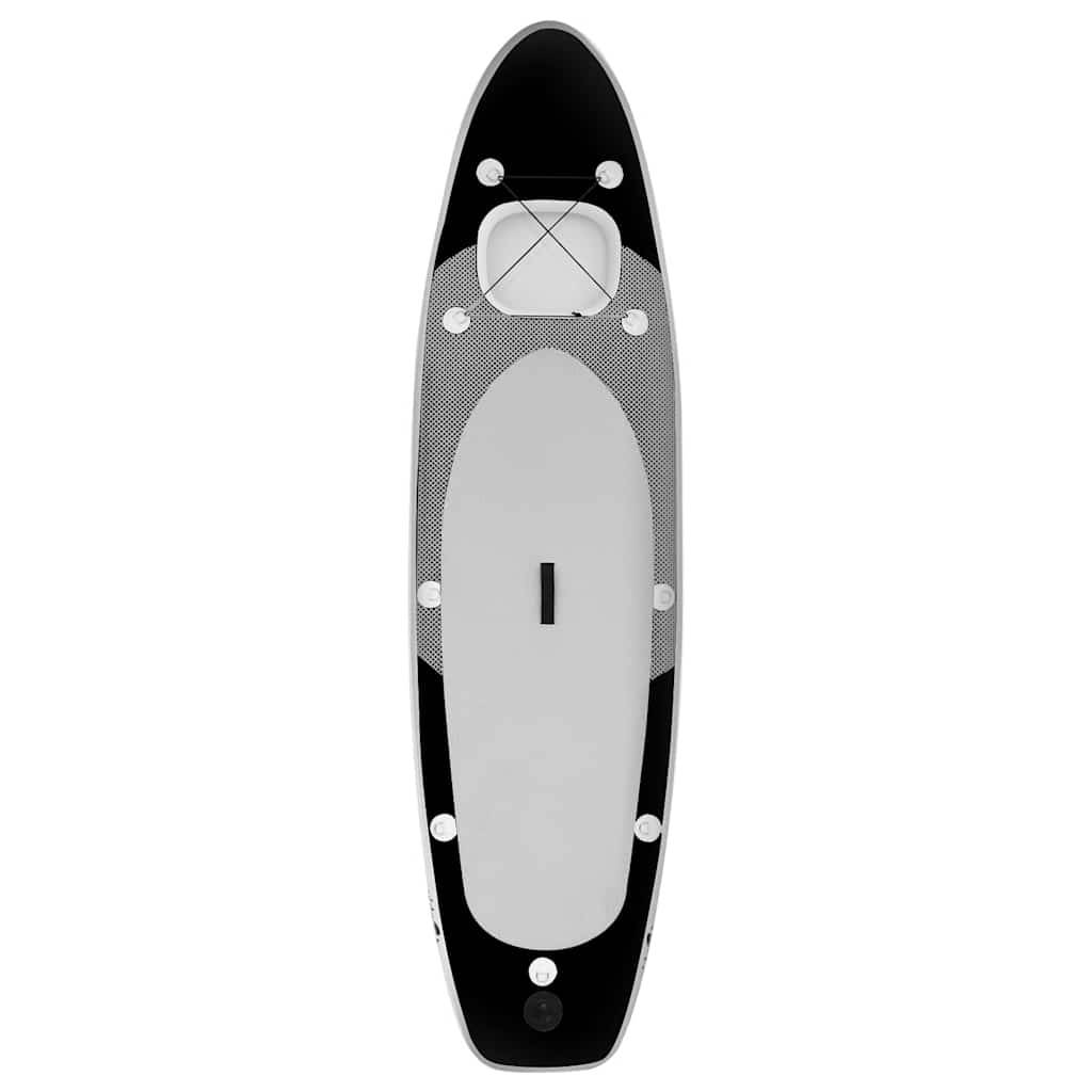 vidaXL SUP-Board-Set Aufblasbar Schwarz 330x76x10 cm
