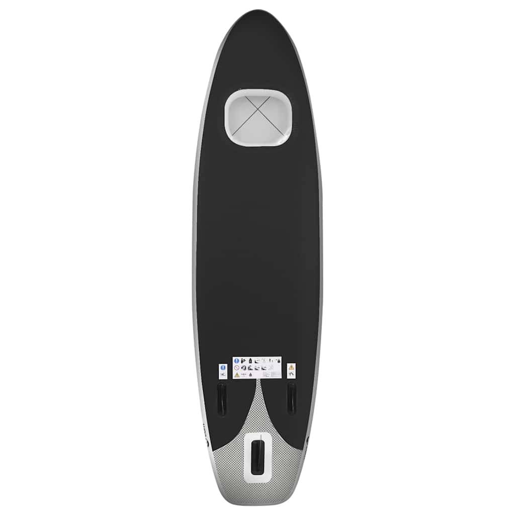 vidaXL SUP-Board-Set Aufblasbar Schwarz 330x76x10 cm