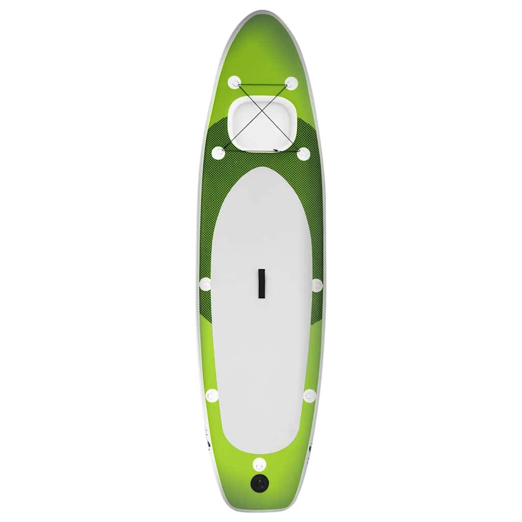 vidaXL SUP-Board-Set Aufblasbar Grün 300x76x10 cm