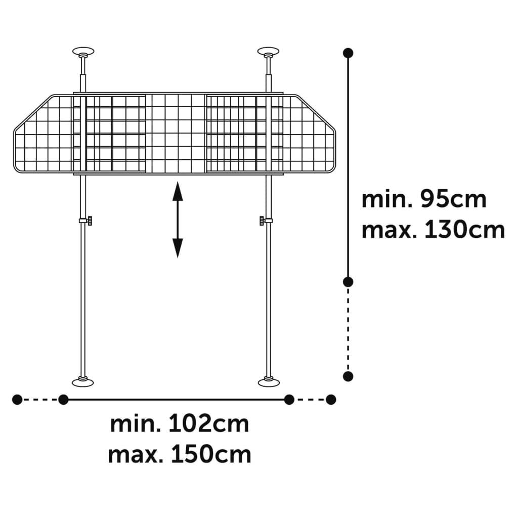 FLAMINGO Auto-Hundegitter Verstellbar Hula