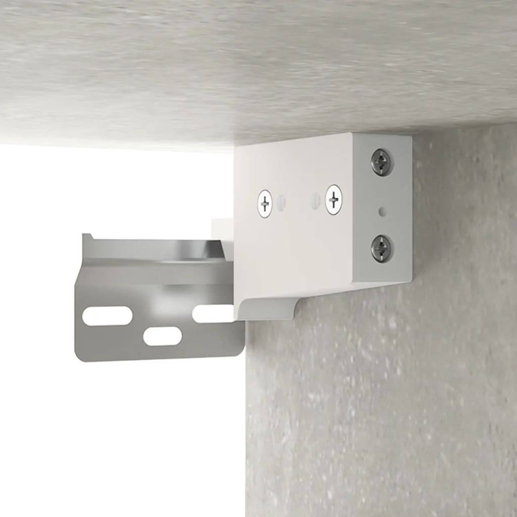 vidaXL Wandschränke 2 Stk. Betongrau 60x36,5x35 cm Holzwerkstoff
