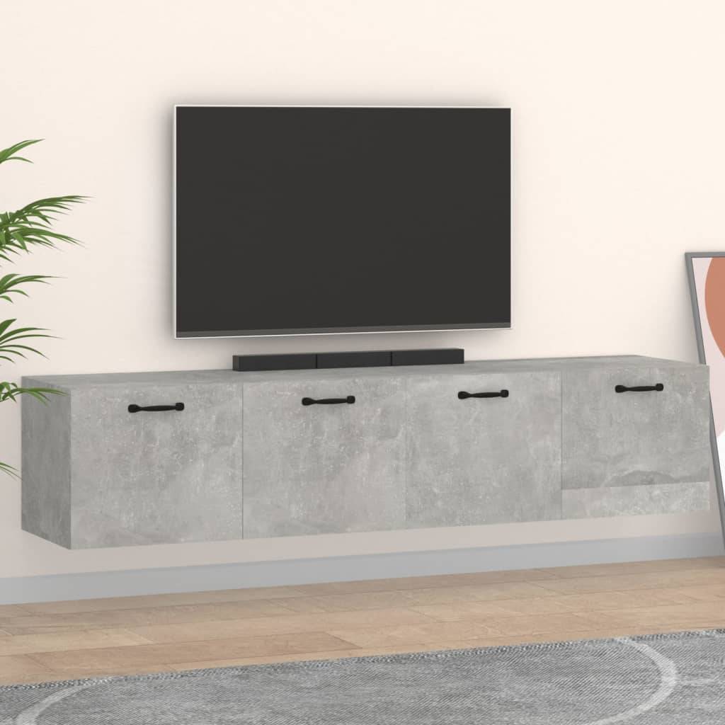 vidaXL Wandschränke 2 Stk. Betongrau 60x36,5x35 cm Holzwerkstoff