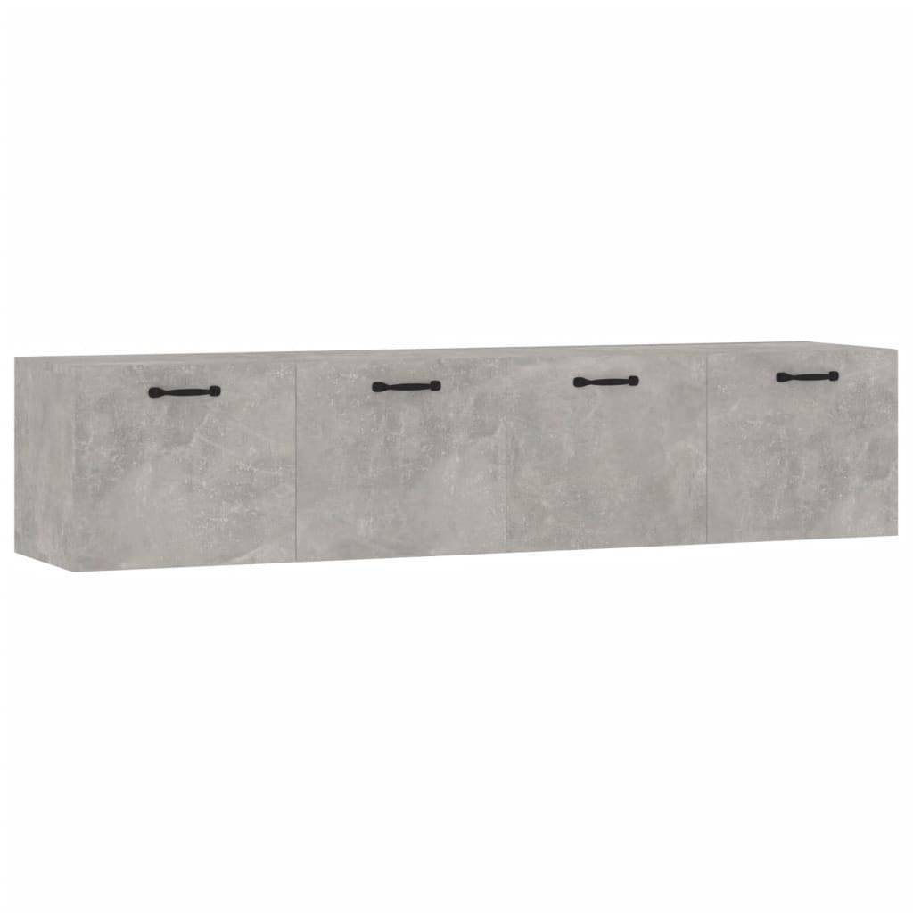 vidaXL Wandschränke 2 Stk. Betongrau 60x36,5x35 cm Holzwerkstoff