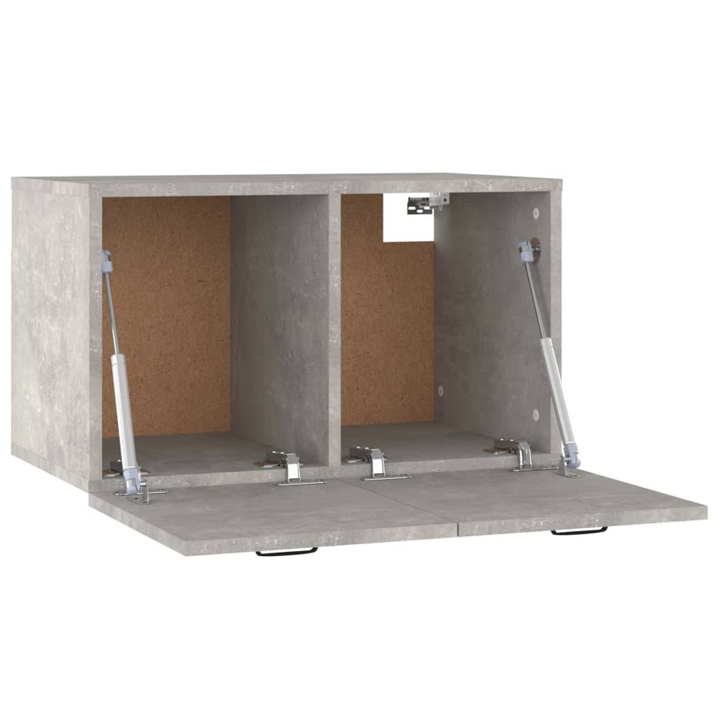 vidaXL Wandschrank Betongrau 60x36,5x35 cm Holzwerkstoff